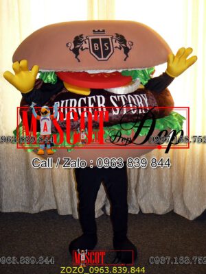 Mascot hamburger