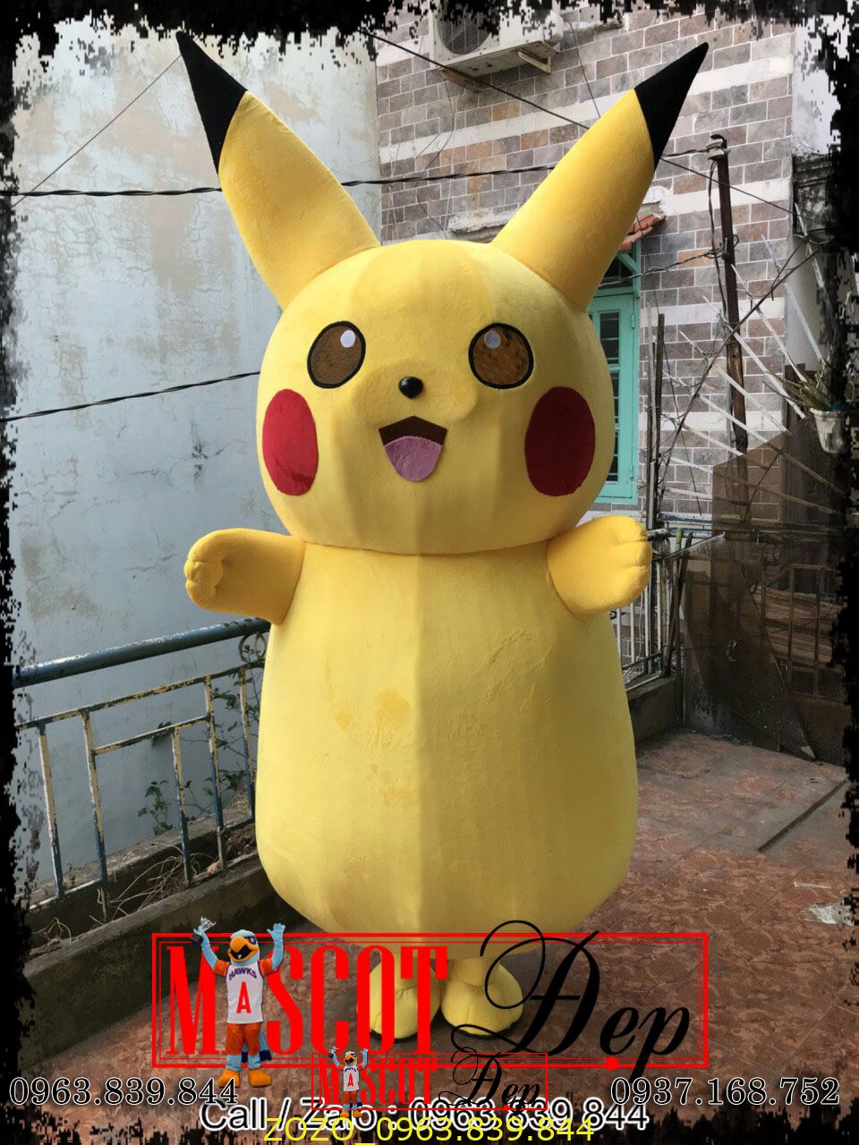 Đặt may Mascot Pikachu giá rẻ