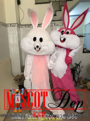 Mascot Thỏ dễ thương