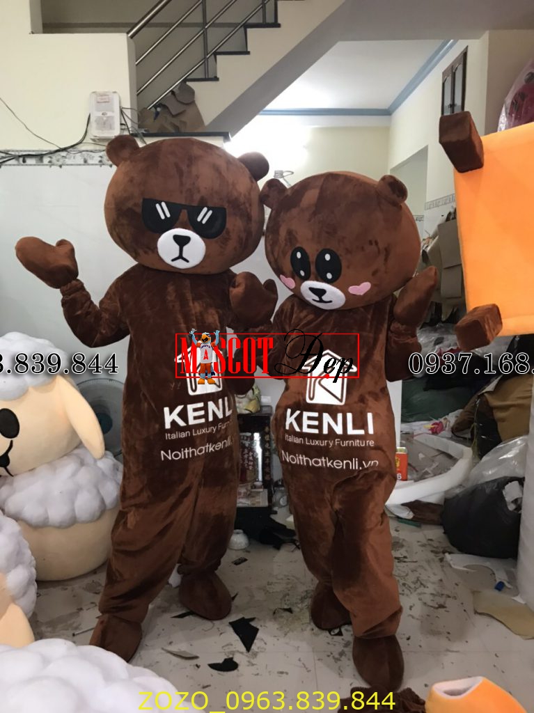 MASCOT GẤU BROWN KENLI 1 4 2