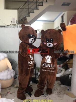 Mascot gấu nâu Kenli 5 9 3