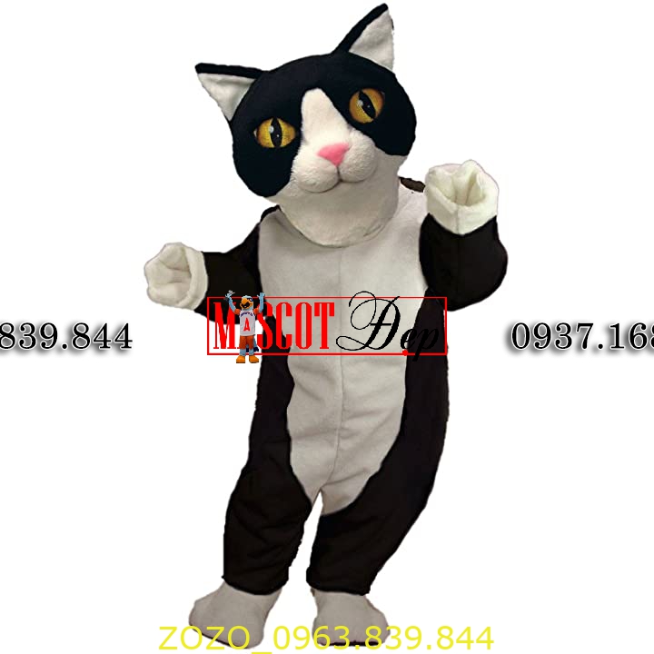 Mua Black and White Cat Mascot Costume trên Amazon Mỹ chính hãng 2022 | Fado