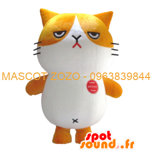 Nyan mascot cat mascot brown and white all hairy 3