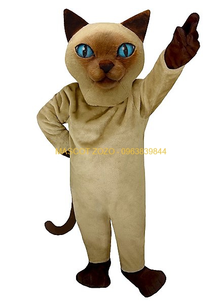 Siamese Cat Mascot - maskworld.com