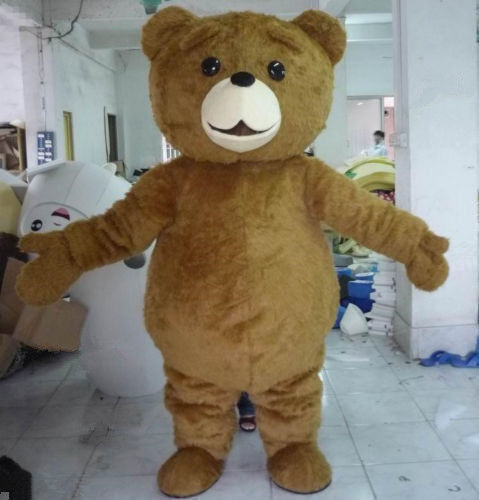 Teddy Bear of TED Adult Size Halloween Cartoon Mascot Costume Fancy Dress  New | eBay
