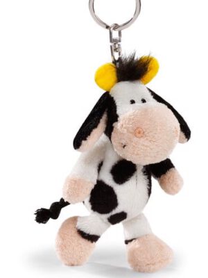 Móc khóa thú bông 10cm-Bò sữa-Nici Germany