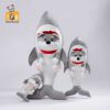 Gấu bông chó husky cosplay cá mập 2 Gau bong cho husky cosplay ca map