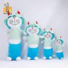 Gấu bông Doraemon mặc áo sọc 1 goi om doremon