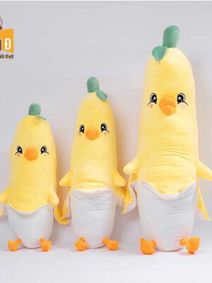 Gấu bông gà cosplay chuối