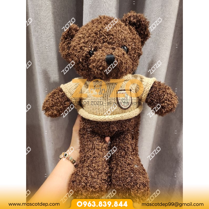 Gấu bông Teddy Quảng Châu cao cấp 35cm | Shopee Việt Nam