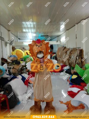 MASCOT THÚ HỞ MẶT - MASCOT SƯ TỬ