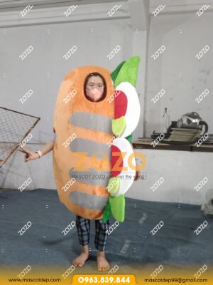 MASCOT BÁNH MÌ TRỨNG ỐP LA