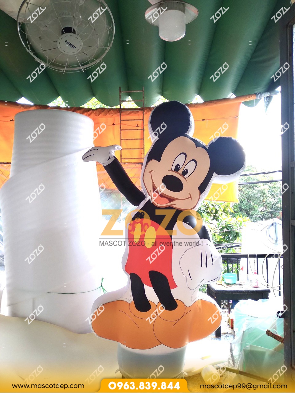 rối hơi chuột mickey roi hoi chuot mickey