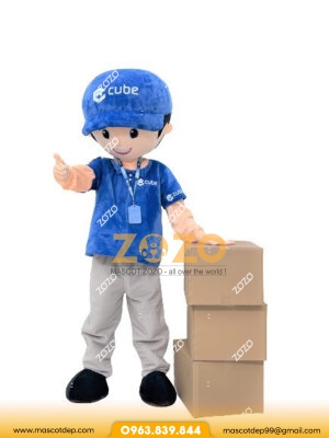 mascot cậu bé Cube