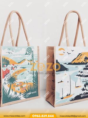 Nhận làm túi vải đay du lịch