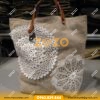 Túi vải bố đeo chéo giá rẻ 2 tui vai bo 20