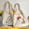 Túi vải canvas nữ 2 tui vai canvas 39