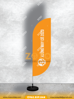 Cờ Phướn Giọt Lệ In Logo Quảng Bá Thương Hiệu