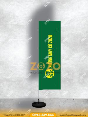 Cờ Phướn Chữ Nhật In Logo theo yêu cầu