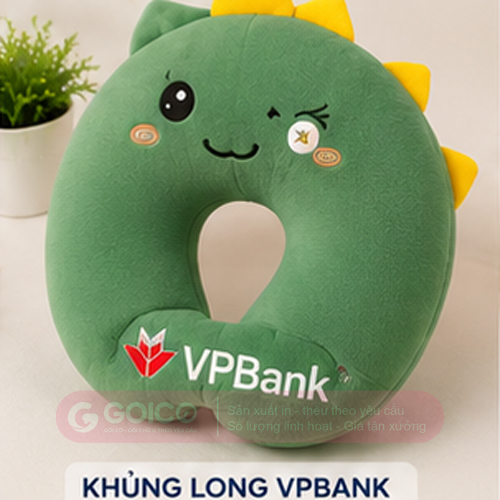 Gối Cổ Mascot Theo Yêu Cầu 5 goi chu u thiet ke rieng bank