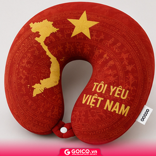 May gối chứ U in họa tiết theo yêu cầu