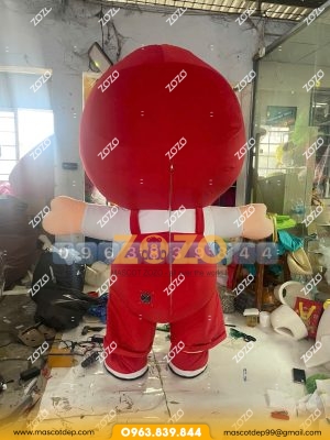 Mascot Lotte Mart mặt sau
