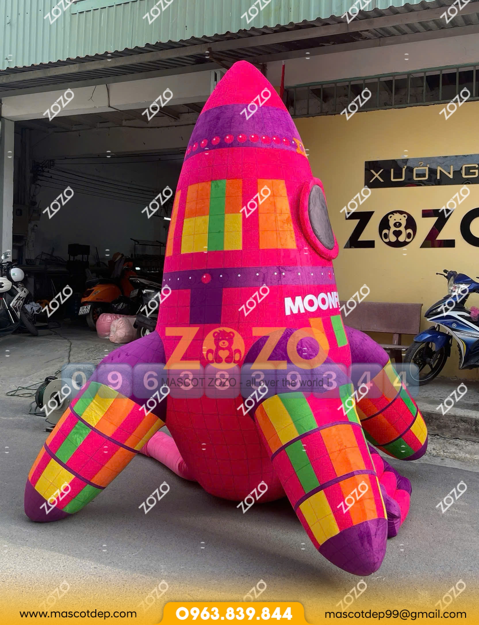 Mô hình hơi tên lửa Moonfolks 4 Mô hình hơi tên lửa Moonfolks mặt bên