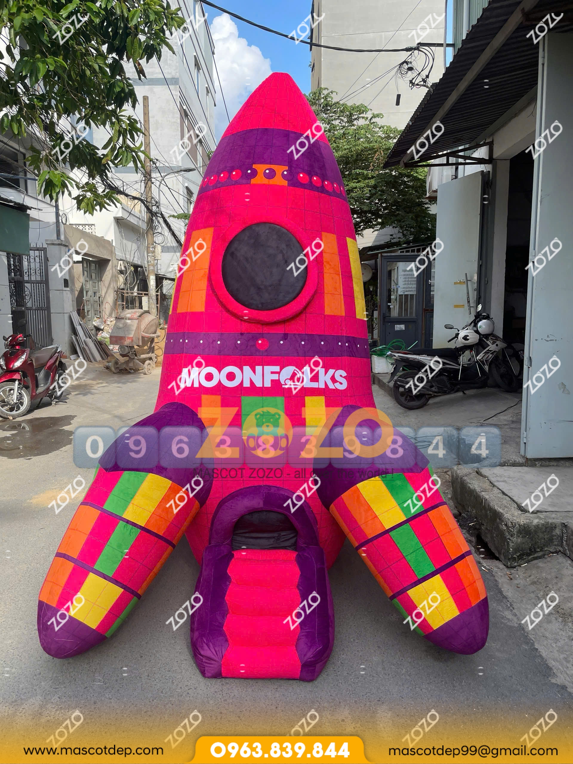 Mô hình hơi tên lửa Moonfolks 3 Mô hình hơi tên lửa Moonfolks mặt trước