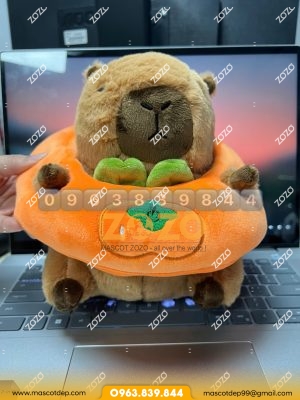 Thú bông capybara mặt trước