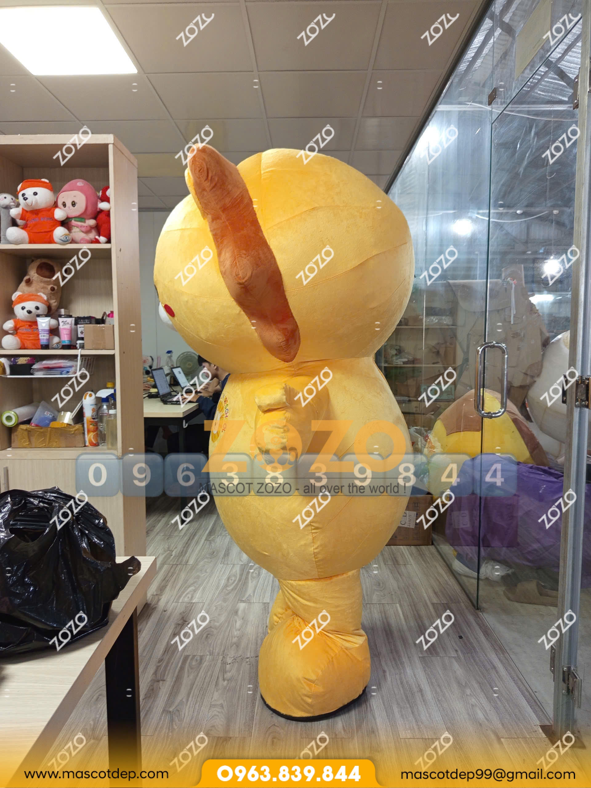 Mascot Hơi Sư Tử Little Lion Preschool 6 Mascot hơi sư tử Little Lion Preschool mặt hông