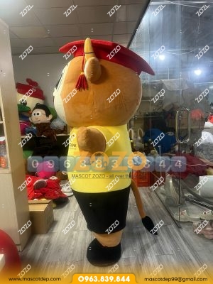 Mascot hơi trâu Ecolink 4 Mascot hơi trâu Ecolink mặt hông