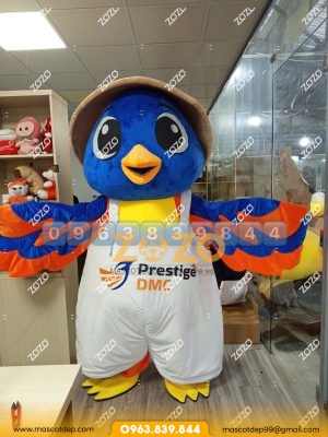 Mascot chim DMC mặt trước 2