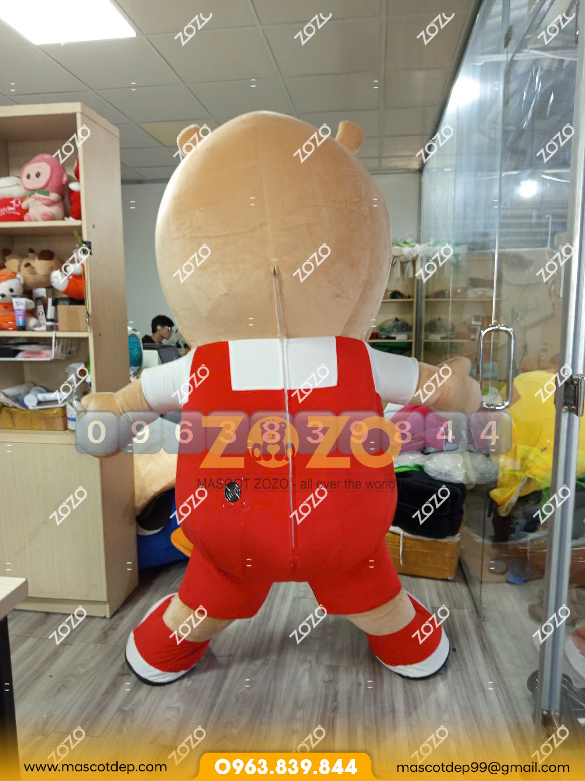 MASCOT HƠI HÀ MÃ HIPPO 5 Mascot hơi hà mã Hippo 4