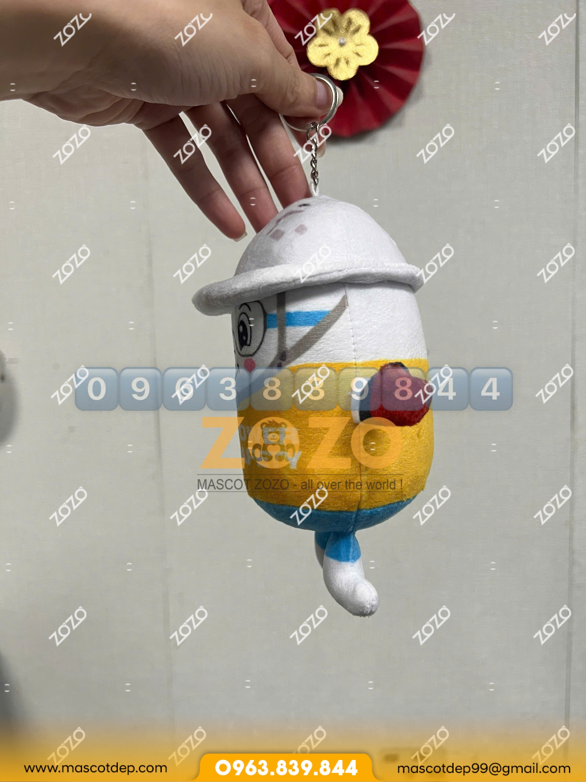 Thú bông cục pin 6 Thú bông cục pin mặt hông