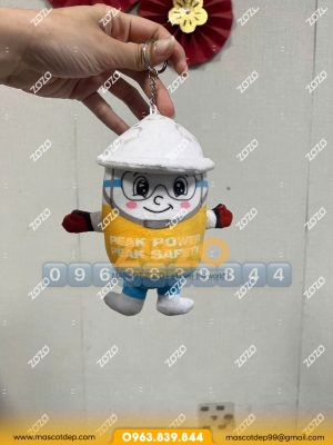 Thú bông cục pin mặt trước
